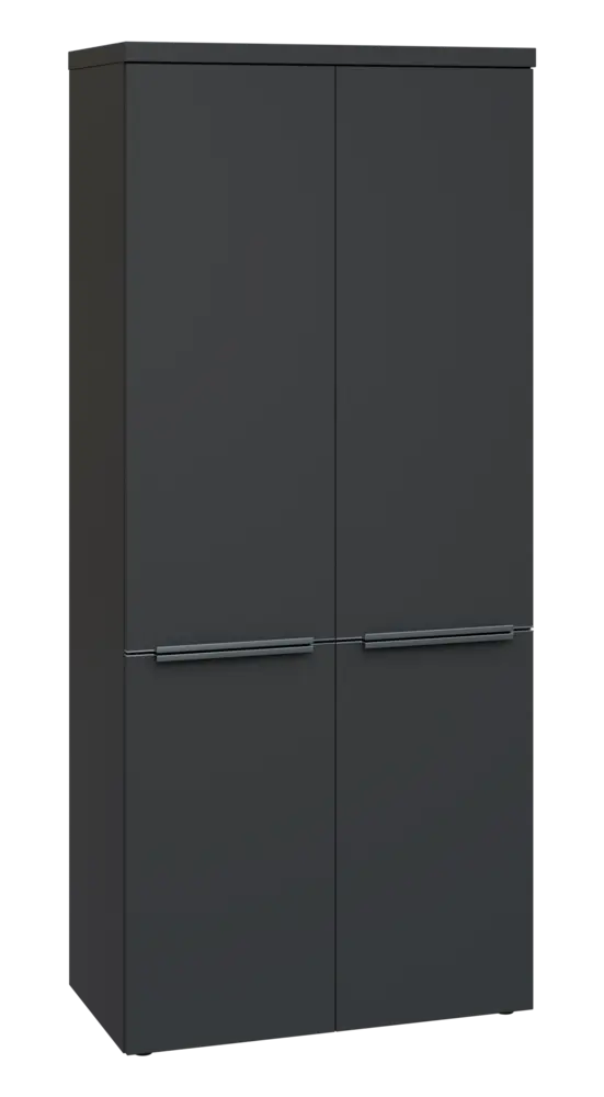 SIN 5 - 84D kancelářská skříň, 4-dveřová, 1820x800x400, antracit